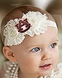 オーバーンTigersベビー/幼児用Shabby Flowerヘアリボンヘアバンド