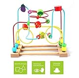 BATTOP Wooden Bead Roller Coaster First Bead Maze for Kids by BATTOP-Toys&Games [並行輸入品]