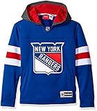 NHLユースBoys 8 – 20 Rangers Faceoffジャージーフード ブルー
