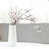 Yunt 花瓶 陶器花器 北欧 生け花 置物 オブジェ 陶器おしゃれ 家の装飾 (A 白い　)