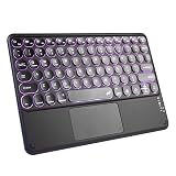 RUUNNER Bluetoothワイヤレスキーボード 10インチ Bluetooth 無線キーボード ipad キーボード タッチパッド付き キーボード 7色バックライトAndriod/Windows/Mac iOS/iPad 9.7/iPad Air/iPad Pro/iPad Pro 9.7対応