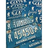 ミシシッピ州 MISSISSIPPI NATIONL GUARD ナンバープレート ヴィンテージ ライセンスプレート アーミー