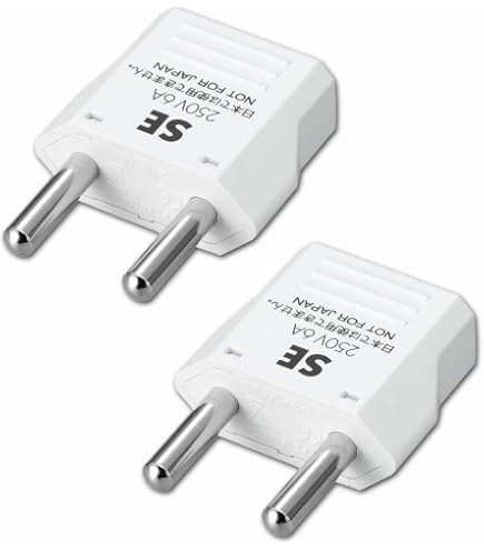 Amazon.co.jp: ヤザワ 電源変換プラグ（Aタイプ→SEタイプ）KP6-WH