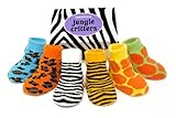 TRUMPETTE トランペット サファリ柄 JungleCritters 靴下6足セット 0~12ヶ月用