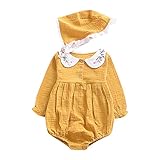 (プタス)Putars ベビー服 子供服 ロンパース 女の子 長袖 パフ袖 花柄 帽子付き 可愛い 秋 冬 新生児 歩行服 出産お祝い 記念日 プレゼント 0-36ヶ月