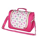 RONGTONGDA マザーズバッグ リュック 大容量 多機能 おむつ換えシート 吊り下げベルト セット ママバッグ ショルダーバッグ (ローズレッド)