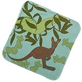 Breganwood Organics Baby & Toddler Hooded Towel, Sea Blue Kangaro, Outback Collection by Breganwood 