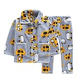 CXYP　ベビー　子供　パジャマ　上下セット　ルームウェア　パジャマセット　上着＆ズボン　赤ちゃん　秋冬　動物　ふわふわ　カワイイ　キャラクター 　男の子 　女の子 　防寒着　寝間着　 (100cm,