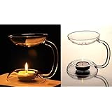 SSY 耐熱 ガラス アロマ ランプ キャンドルスタンド