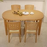 ダイニング 5点set syokudo 幅150 奥行90 高さ72 cm ダイニングテーブルセット オーバル 楕円 ナチュラル ビーチ材 北欧ミッドセンチュリー モダン モダンリビング テーブル