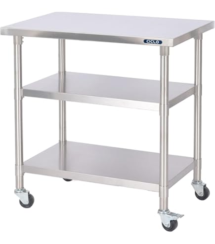 Amazon.co.jp: ステンレス移動キッチン作業台 (幅60cm) : 産業・研究