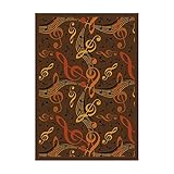 Joy Carpets Kid Essentials Music & Special Needs Virtuoso Rug Brown 3'10 x 5'4 [並行輸入品]