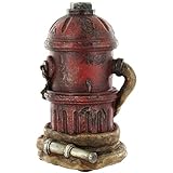 レッドブラウンブラック消火栓Fireホース消防士Coin Bank