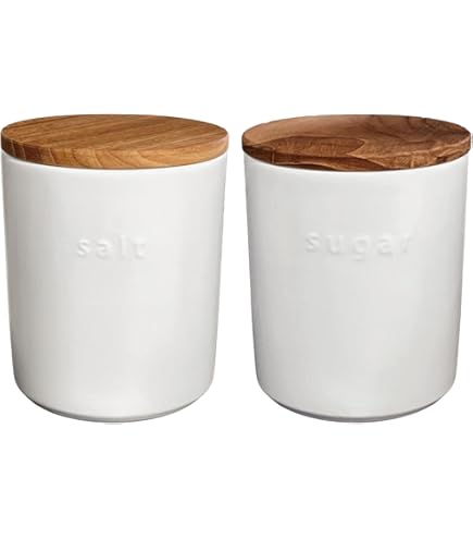 Amazon | ル・クルーゼ(Le Creuset) ストーンウェア キャニスター 木製