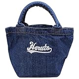 ハロガ工房 お名前刺繍デニムミニトートバッグ （チームロゴ）