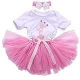 バタフライIron半袖ロンパースバブルスカートfor Girls ( withヘッドバンド) US サイズ: 18-24M カラー: ピンク
