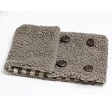 ファムベリー　ネックウォーマー (カフェオレ×ブラウンチェック)