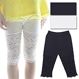 【韓国スタイル子供服】夏新作 キッズ レギンス 女の子 レースハーフレギンス ★タイツ・スパッツ / 全2色選 100/110/120/130/140 Navy,140