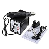 で 858 D 220 V アジャスタブル SMD ヒートガンを使用して再加工ステーション