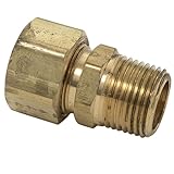 Brasscraft 68 – 6-2 3 / 8外径：by 1 / 8 – インチオスアダプタの削減、Rough真鍮