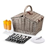 ピクニック時間Piccadilly dual-lidピクニックバスケット 18 x 15 x 13 202-19-322