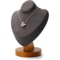 Amazon｜Oirlv ネックレストルソー 木製 コンパクト ジュエリー展示用