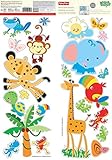 Animals of the Rain Forest Fisher Price Wall Stickers [並行輸入品]