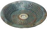 エジプトギフトショップ10インチ銅Verdeパンパン浴室洗面シンククラシックボウルHand Hammered Basin