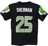 リチャード・シャーマンシアトルシーホークス# 25 Nfl Youthミッドティアチームカラージャージーネイビー