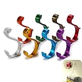 AsivアルミSwan Shapedカラースワン服ハンガータオルコートローブフック装飾バスルームフック( 8pcs Aセット)