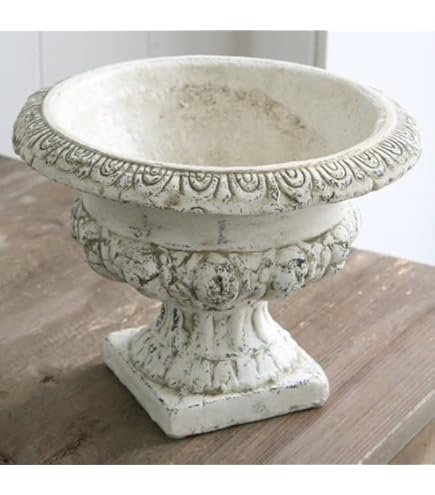 Amazon.co.jp: 植木鉢 おしゃれ アンティーク 陶器鉢 ブランシェ