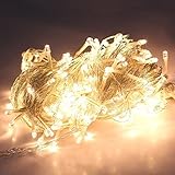 LEMONBEST Warm white 200 Led Light String Christmas Party Stage Wedding Fairy Lighting Show Rope lig