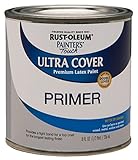 Rust-Oleum 1980730 Painters Touch 1/2 Pint Latex, Flat Gray Primer [並行輸入品]