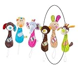 Nuby 可愛いうさぎさんのぬいぐるみおしゃぶりホルダー　0ヶ月～　BPAフリー [並行輸入品]