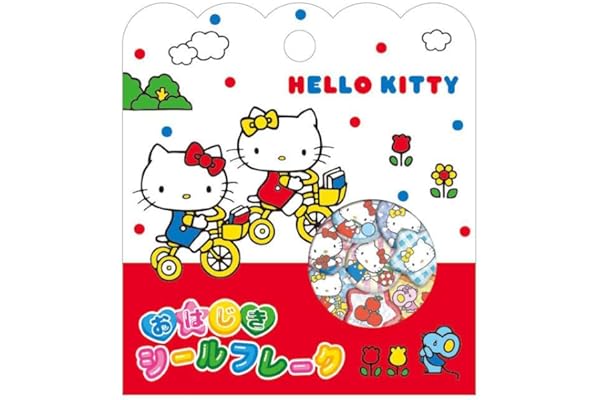 クラックス ハローキティ おはじきシールフレーク シール デコ デコレーション 目印 267157