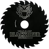 山真製鋸(YAMASHIN) ブラックタイガー 缶入2枚組 電気丸鋸・集塵丸鋸・充電丸鋸用 125mm