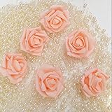 LuxBene(TM) 30PCSカラフルな造花のバラの結婚式の装飾EVA発泡DIYホームデコレーションシミュレーションバラヘッドD65について