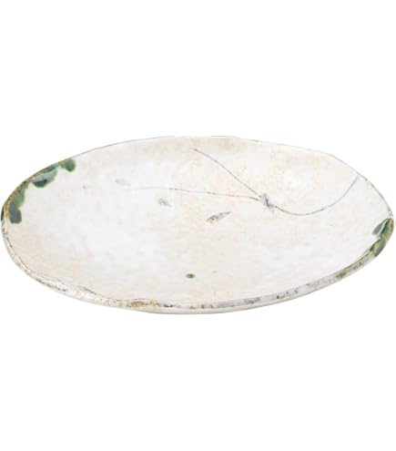 織部　皿 Amazon｜瀬戸焼 中島塩草 「 織部のうつわ 」 6寸 織部皿