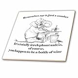 3dRose ct_78686_2 Birthday- Irrelephant, Elephant, Cute, Wine, Age, Birthday, Greeting, Birthday Car