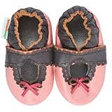 モモベビー乳幼児/トドラー レース柄 メリージェーン ソフトソールレザーシューズ ネイビー 18-24 ヶ月/6-7 M 米国トドラー (インポート)