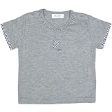アスナロ（トップス 半袖tシャツ） 半袖Tシャツ ベビー 男の子 日本製 チェック柄 男児 Tシャツ80 グレー
