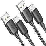 RAVIAD USB Type C ケーブル【2m/2本セット】タイプc ケーブル 3A 急速充電 QuickCharge3.0対応 USB2.0規格 USB-A to USB-C コード 高耐久ナイロン編み iPhone 16/15ProMAX,iPad Pro,SamsungGalaxyS24/S23/S22/S21/S20,Sony,Pixel,タイプc機種対応