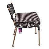 Lalawow お食事クッション ベビー用チェアクッション こどもクッション 椅子クッション 星柄 ポケット付き (コーヒー)