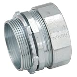 Hubbell-Raco 1808-1 Connector, Compression, 2-Inch Trade Size, Rigid/IMC Conduit, Steel [並行輸入品]