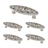 Franklin真鍮pbf663-bsp-c1 3-inch Seaside楕円形キッチンや家具キャビネットハードウェア引き出しハンドルプルBrushedサテンピューター 5 Pack PBF663-