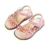 WIN 子供サンダル 夏シューズ 靴 女の子 ガールズ ベビー キッズ　軽量　滑り止め 履き心地良い　可愛 素敵 おしゃれ カジュアル お花 ビーチ 結婚式 発表会 お出かけ 通園 通学 (内寸14.