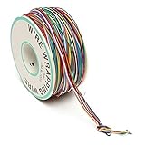着色絶縁ケーブルB-30-1000 250M 30 Awg 8線テストラッピングワイヤー、錫めっきされた銅ソリッドケーブル