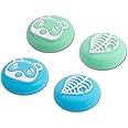 PERFECTSIGHT 4PCS Cute Switch Thumb Grip Caps for Nintendo Switch OLED/Lite Console, Joystick Cap Kawaii Soft Silicone Analog