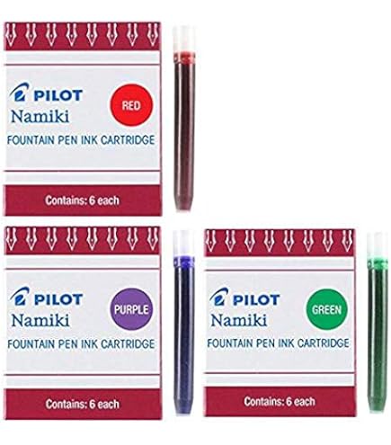 PILOT 万年筆 インクカートリッジ付き　新品 Amazon.co.jp: PILOT ナミキ IC50 万年筆インクカートリッジ セピア 6