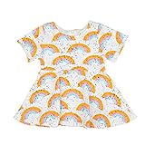 サクララ（Sakulala)子供服 ベビー服 赤ちゃん服 女の子 ワンピース 春夏 フレアスリーブ レース プリンセス かわいい人気な幼児の星のワンピース プレゼント 通学 入園式 旅行 結婚式